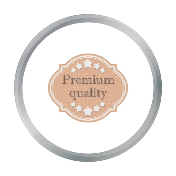 Premium kvalitet ikon i platt stil isolerad på vit bakgrund. Etiketten symbol lager vektorillustration. — Stock vektor