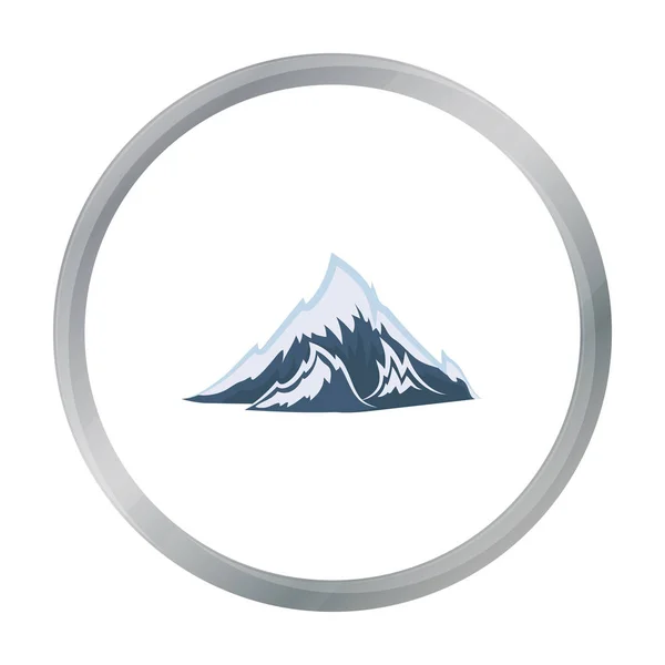 Icona delle Alpi in stile cartone animato isolata su sfondo bianco. Illustrazione vettoriale stock simbolo Oktoberfest . — Vettoriale Stock