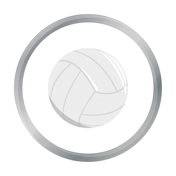 Cartone animato icona pallavolo. Singola icona dello sport dal grande fitness, sano, cartoni animati allenamento . — Vettoriale Stock