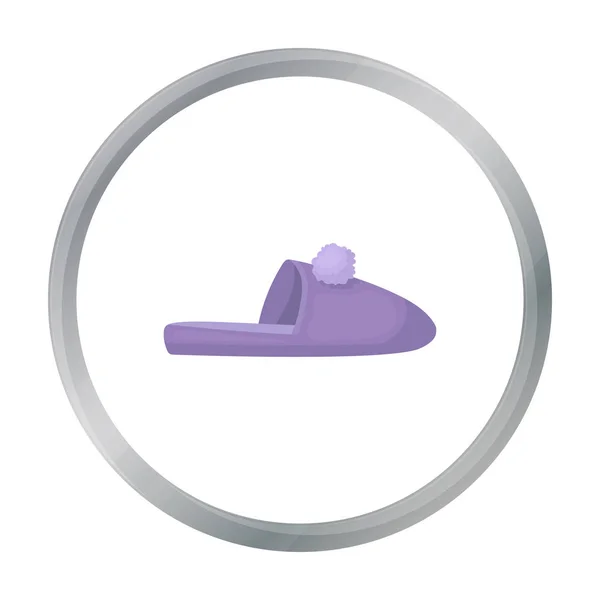 Hausschuhe Symbol im Cartoon-Stil isoliert auf weißem Hintergrund. Schuhe symbol stock vektor illustration. — Stockvektor