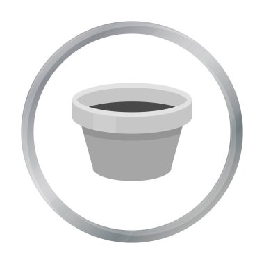 Cap dövme mürekkep simgesi çizgi film için. Büyük stüdyo karikatür simgesinden tek dövme.