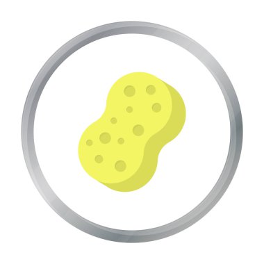 Sünger çizgi film simgesi. Gösterim amacıyla web ve mobil tasarım.