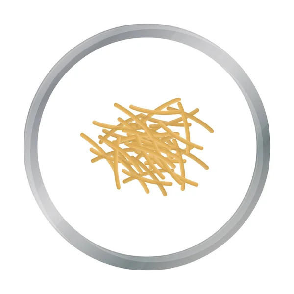 Filini pasta ikonen i tecknad stil isolerad på vit bakgrund. Typer av pasta symbol Lager vektor illustration. — Stock vektor