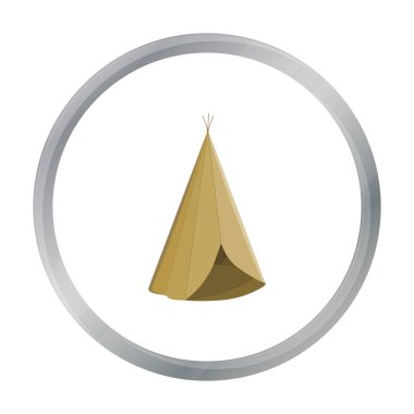 Kızılderili çadırı simgesi karikatür. Vahşi Batı karikatür Batı simgesinden tek.