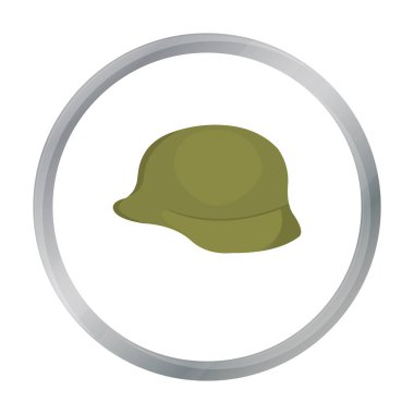 Asker kask askeri simgesi çizgi film. Tek silah simgesinden büyük mühimmat, silah ayarla.