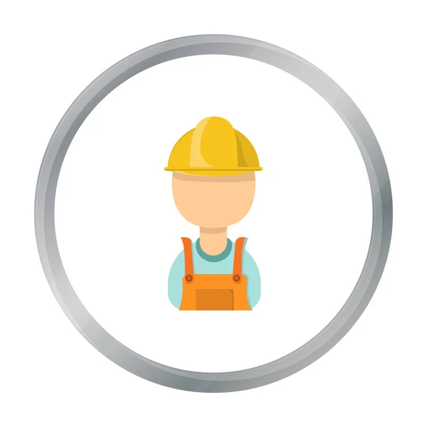 Olie werker pictogram in cartoon stijl geïsoleerd op een witte achtergrond. Olie industrie symbool voorraad vectorillustratie. — Stockvector