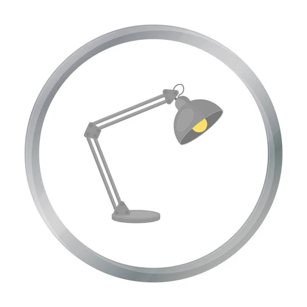 Icône de lampe à bras équilibré en style dessin animé isolé sur fond blanc. Mobilier de bureau et symbole intérieur illustration vectorielle de stock . — Image vectorielle