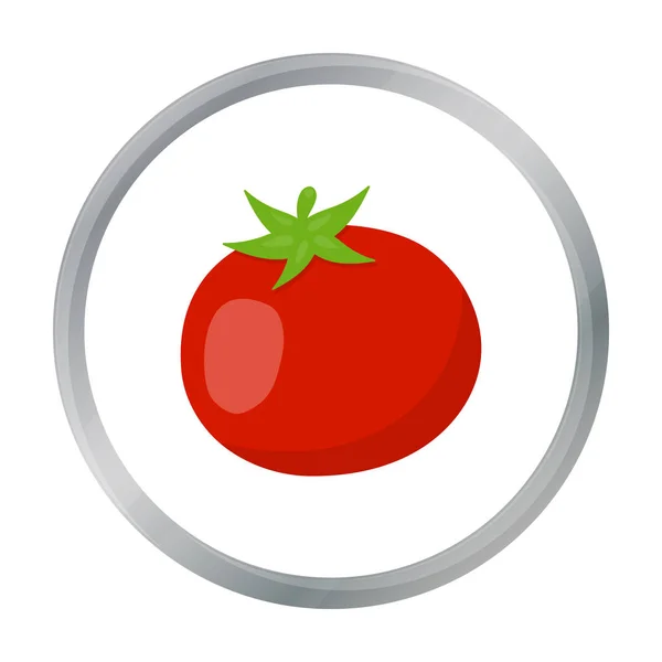 Caricature icône de la tomate. Singe icône des légumes de la bande dessinée eco food . — Image vectorielle