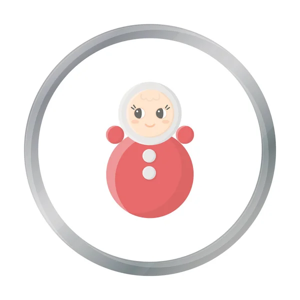 Roly Poly icono de dibujos animados. Ilustración para diseño web y móvil . — Vector de stock