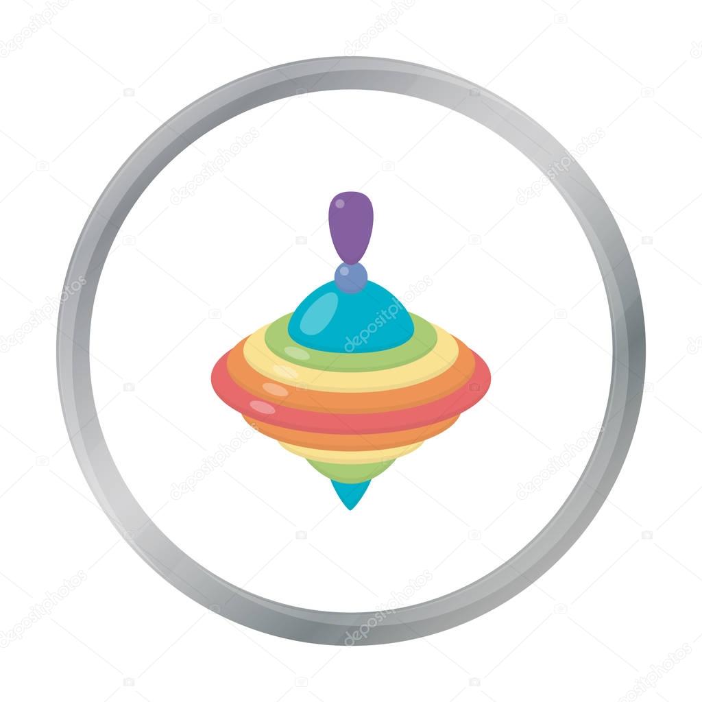 Whirligig cartoon icon. Illustration for web and mobile. - stock vector