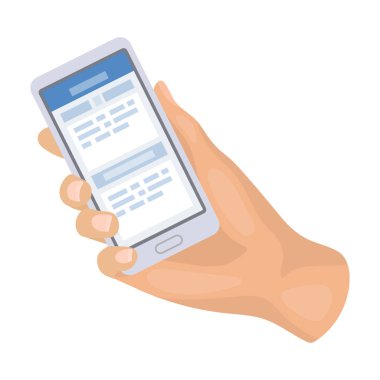 Telefon Çeviricisi simgesi beyaz arka plan üzerinde izole karikatür tarzı. Tercüman ve çevirmen sembol stok vektör çizim.
