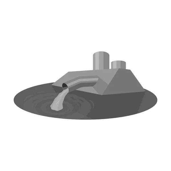 Wasseraufbereitungsanlage Symbol in monochromen Stil isoliert auf weißem Hintergrund. Wasserfiltersystem Symbol Aktienvektor Illustration. — Stockvektor