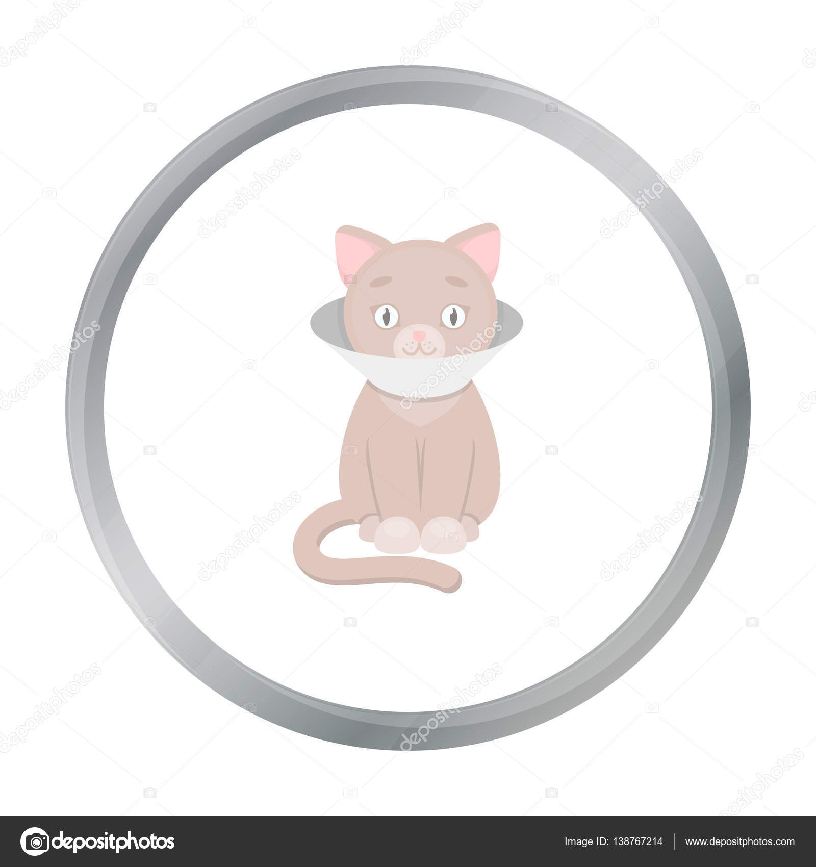 Chat Malade Icone De L Illustration Vectorielle Pour Le Web Et Mobile Image Vectorielle Par Pandavector C Illustration