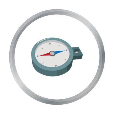 Vektör çizim web ve mobil için pusula simgesini