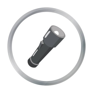 Web ve mobil için vektör çizim el feneri simgesi