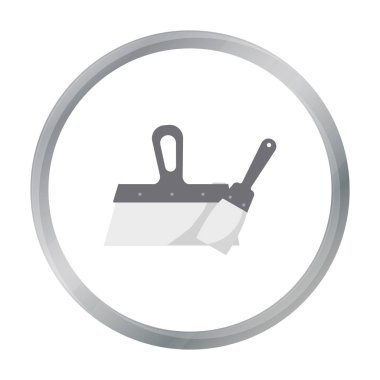 Macun bıçak simgesi beyaz arka plan üzerinde izole karikatür tarzı. Kurmak ve sembol stok vektör çizim onarma.