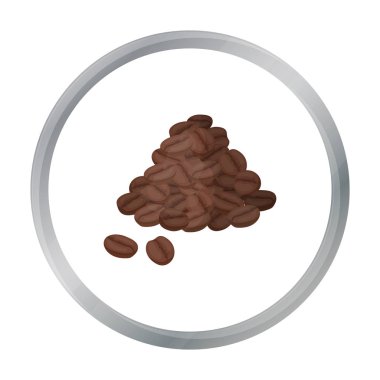 Brezilyalı kahve simgesi beyaz arka plan üzerinde izole karikatür tarzı. Brezilya ülke sembol stok vektör çizim.