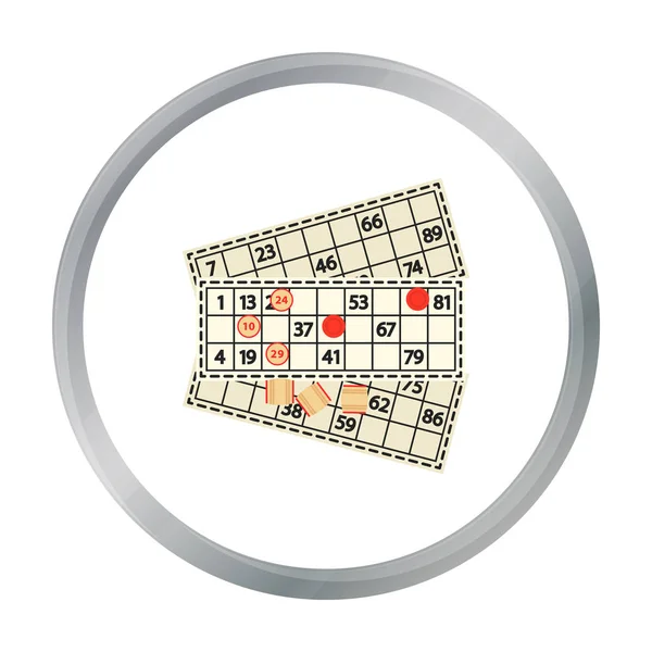 Icône de bingo dans le modèle — Image vectorielle