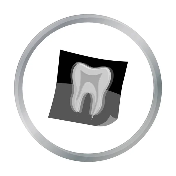 Dental x-ray icon in cartoon style isolated on white background. Dental care symbol stock vector illustration. — Stock Vector