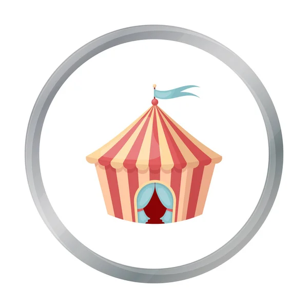 Circus stan ikona v karikatuře stylu izolovaných na bílém pozadí. Circus symbol akcií vektorové ilustrace. — Stockový vektor