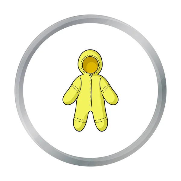 Bébé icône de body dans le style dessin animé isolé sur fond blanc. Bébé né symbole illustration vectorielle de stock . — Image vectorielle