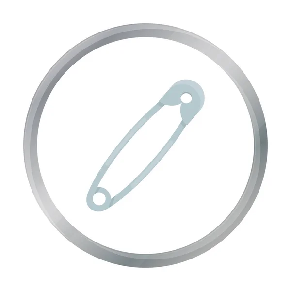 Safety pin icon of vector illustration for web and mobile — Stock Vector