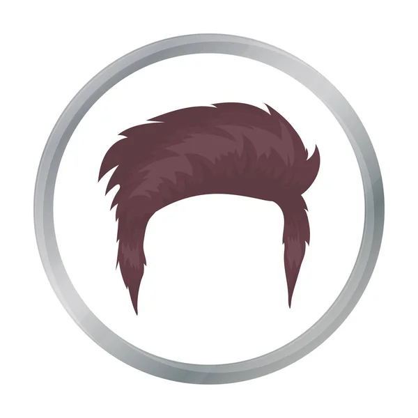 Männerfrisur-Ikone im Cartoon-Stil isoliert auf weißem Hintergrund. Bart Symbol Aktienvektor Illustration. — Stockvektor