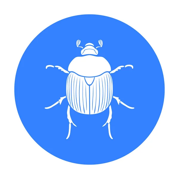 Icône Dor-scarabée en style noir isolé sur fond blanc. Illustration vectorielle du symbole d'insectes . — Image vectorielle