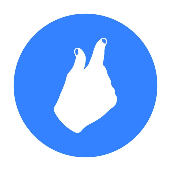 Zooma in gest ikonen i svart stil isolerad på vit bakgrund. Handgester symbol lager vektorillustration. — Stock vektor