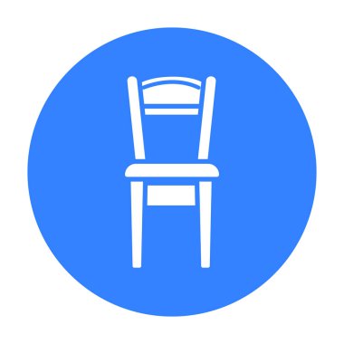 Sandalye simge vektör çizim için web ve hareket eden