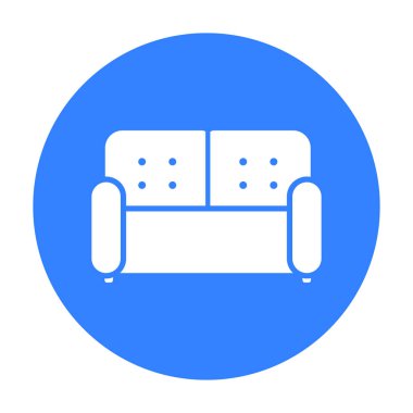 Kanepe simge vektör çizim için web ve hareket eden