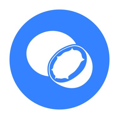 Hindistan cevizi simge siyah. Meyve simge tek.