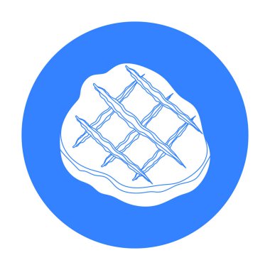 Izgara biftek simge siyah stil beyaz arka plan üzerinde izole içinde. Etler sembol stok vektör çizim