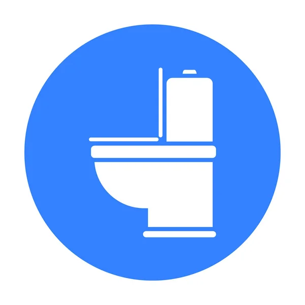 Туалетная иконка векторной иллюстрации для веб и мобильных телефонов — стоковый вектор