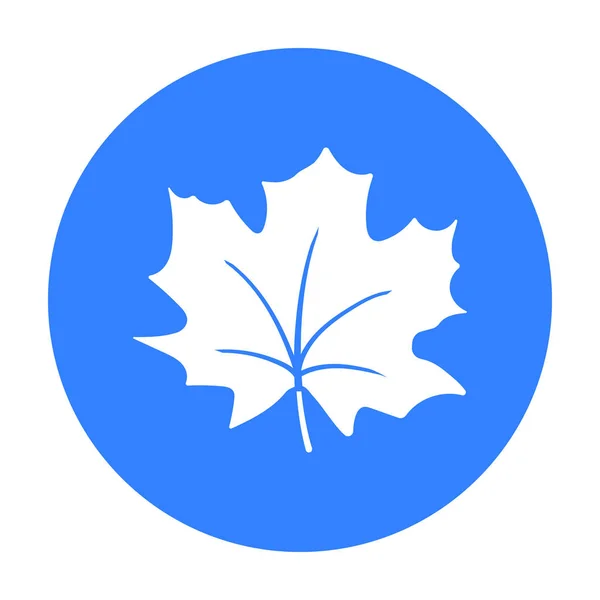 Maple Leaf vektor symbol i svart stil för webben — Stock vektor