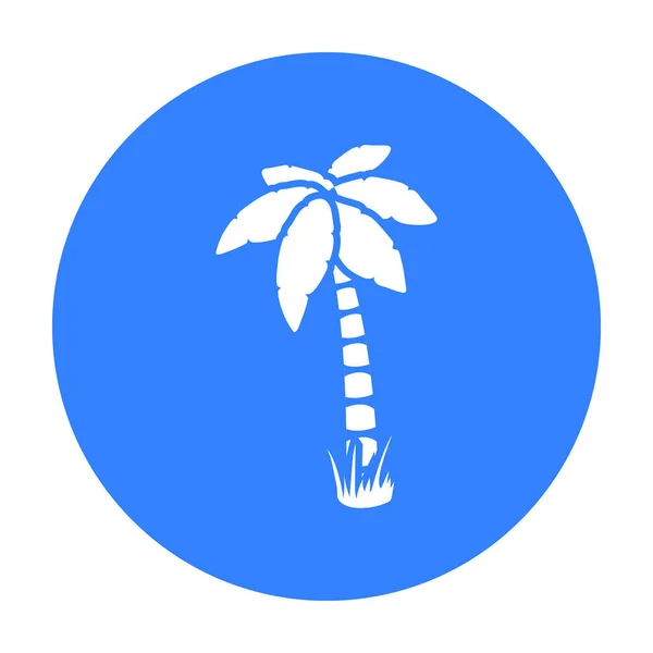 Palm wektor ikona w czarny styl dla sieci web — Wektor stockowy