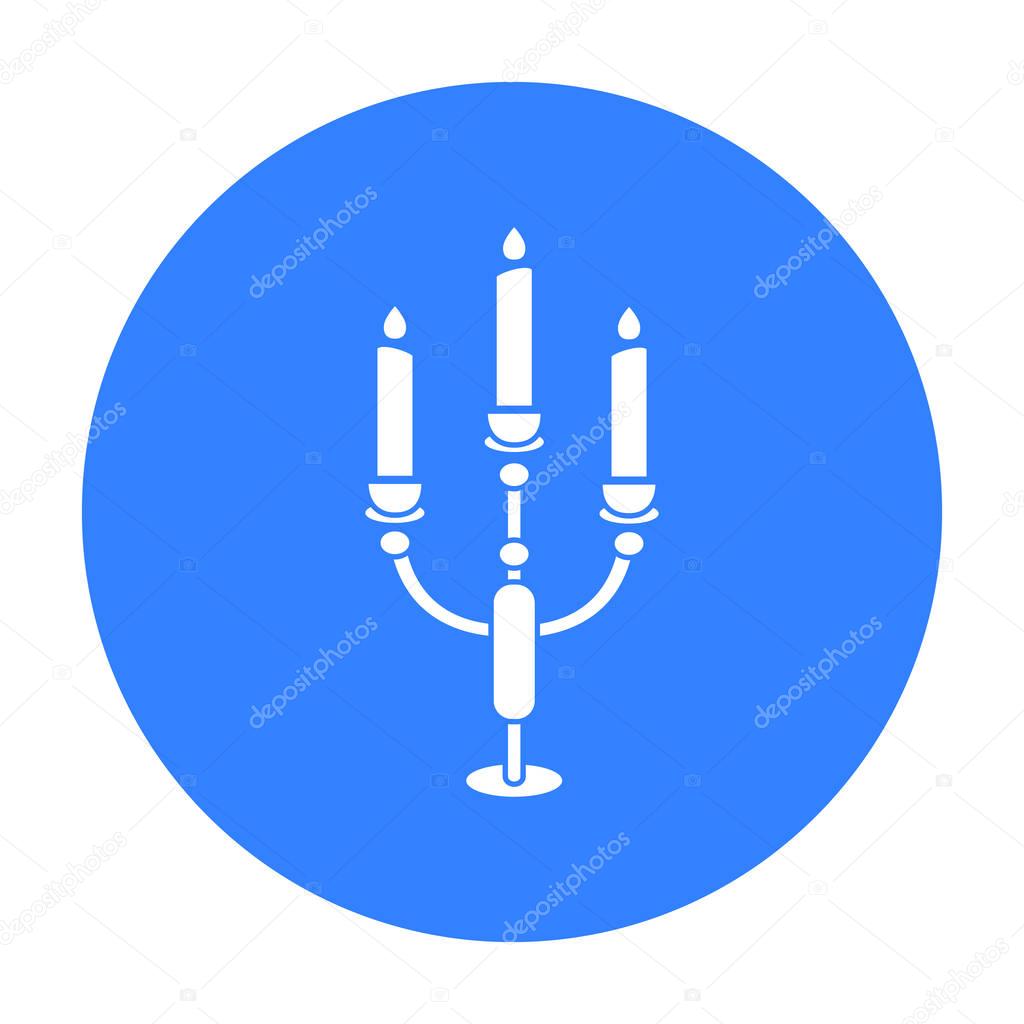 Candlestick lamp icon of vector illustration for web and mobile design