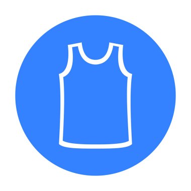 Web ve mobil için vektör çizim singlet simgesi