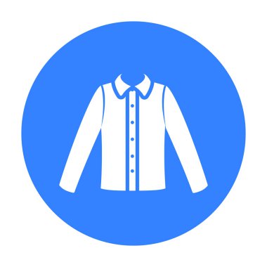 Vektör çizim web ve mobil için uzun kollu gömlek simgesini