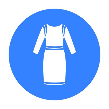 Web ve mobil için vektör çizim uzun elbise simgesi