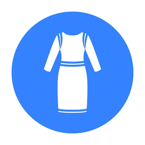 Lange Kleid-Ikone der Vektorillustration für Web und Mobile — Stockvektor