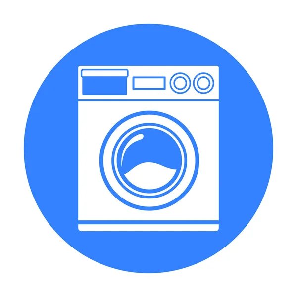 Washer black icon. Illustration for web and mobile design. — Stock Vector