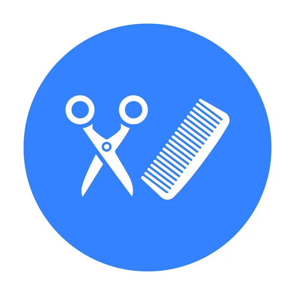 Ícone de cabeleireiro de ilustração vetorial para web e celular — Vetor de Stock