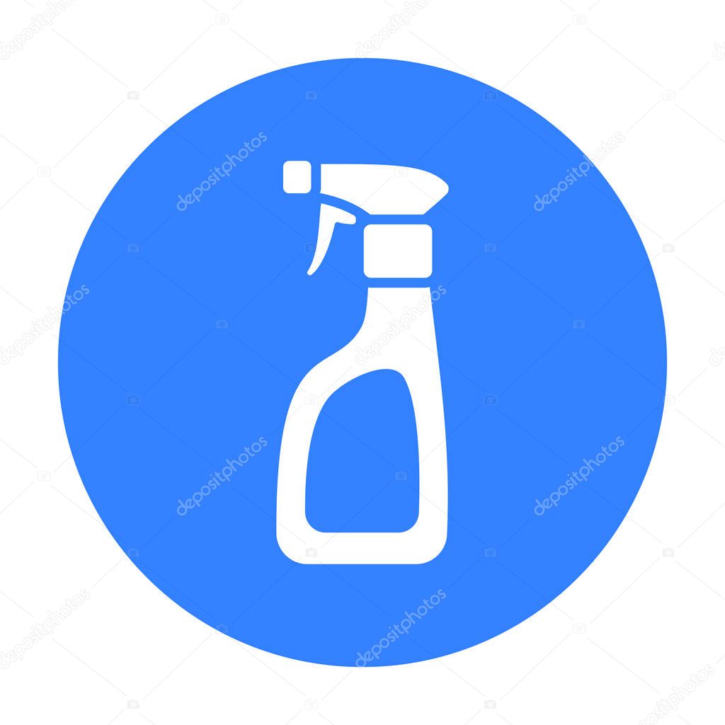Cleaner spray black icon. Illustration for web and mobile.