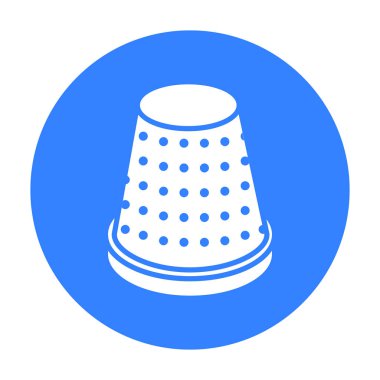 Yüksük simge vektör çizim için web ve hareket eden