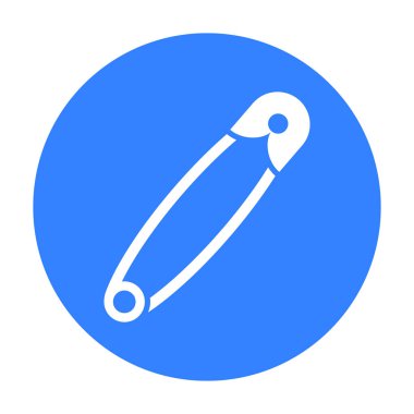 Çengelli iğne simge vektör çizim için web ve hareket eden