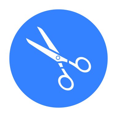 Makas simge vektör çizim için web ve hareket eden