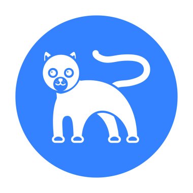 Panter simge siyah. Siyah büyük hayvanlar hayvan simgesinden tek.