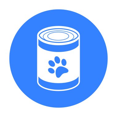 Köpek Gıda vektör simge siyah stil web için