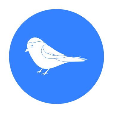 Parus simge siyah stil beyaz arka plan üzerinde izole içinde. Park sembol stok vektör çizim.